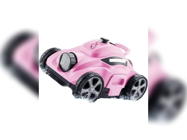 Lot 96-171676 - Robotic Pool Cleaner, Cordless Rechargeable, Smart Auto-Parking, 110 Min Runtime, Pink
used untested...