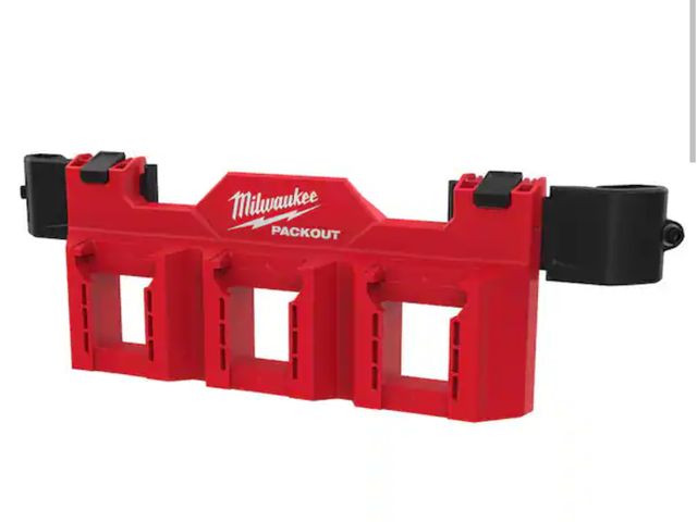 Lot 96-178458 - Milwaukee PACKOUT M18 Battery Tool Box Rack Attachment New