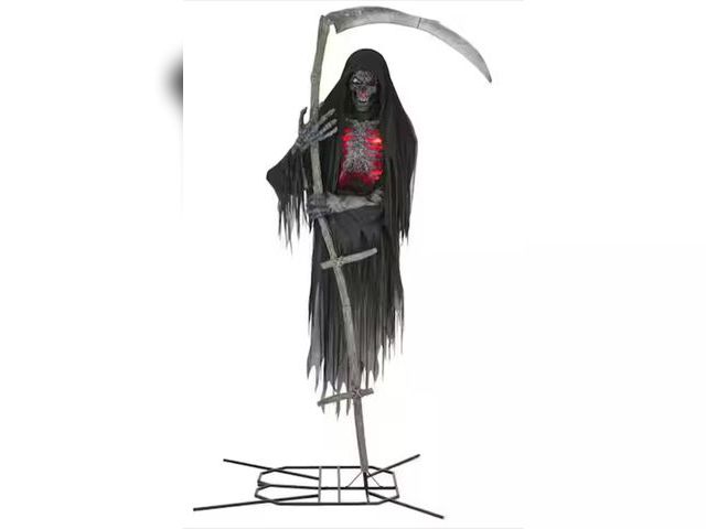 Lot 96-179513 - Home Accents Holiday
12 ft. Grave &amp; Bones Giant-Sized Color Changing Animated LED Levitating Rea...