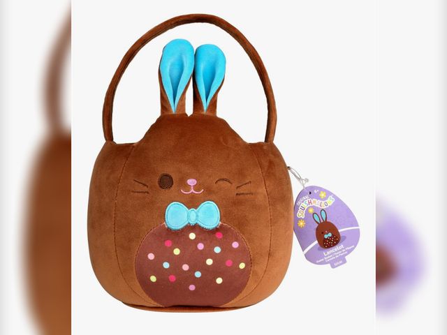 Lot 96-190092 - Squishmallows Original 12in Lancelot the Chocolate Bunny Egg Hunt Basket – Ultrasoft Official Jazwar...