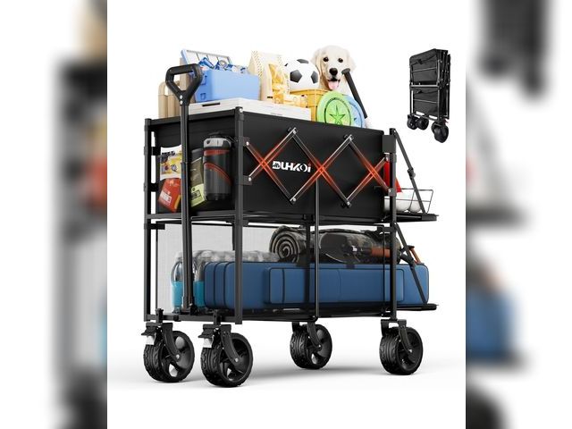 Lot 96-164468 - Foldable double decker wagon, capacity unknown may vary from stock photo New