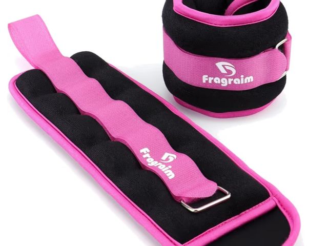 Lot 96-190847 - Ankle Weights for Women, Men and Kids - 3 LBS 1 Pair Strength Training Wrist/Leg/Arm Weight with Adj...