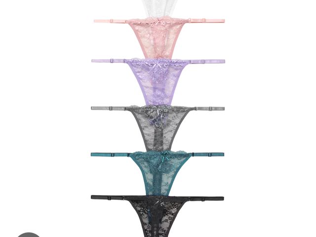 Lot 96-230646 - Lace Thong 6 Pack Large New