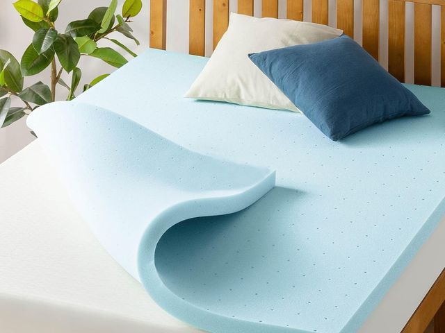 Lot 96-164134 - Blue foam mattress topper
Appears unused, size unknown