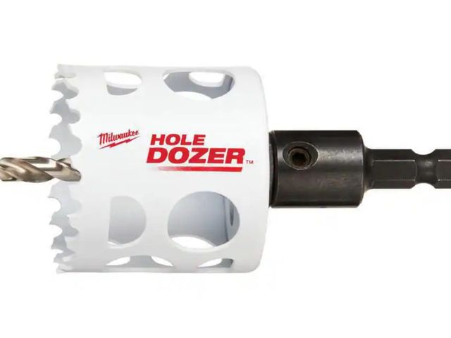 Lot 96-163429 - Milwaukee
2 in. Hole Dozer Bi-Metal Hole Saw with 3/8 in. Arbor &amp; Pilot Bit

New