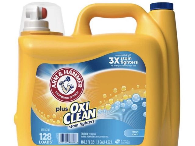 Lot 96-182184 - ARM &amp; HAMMER Fresh Scent Plus OxiClean Liquid Laundry Detergent, 128-Loads,
166.5 fl.oz.

New