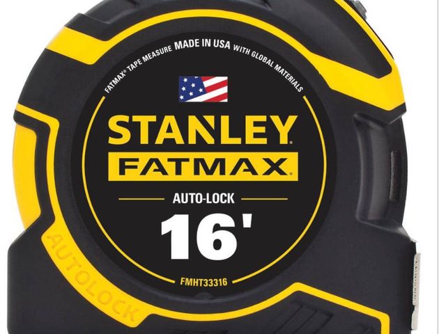 Lot 96-163801 - Stanley FATMAX 16 ft. Autolock Tape Measure
Appears lightly used
