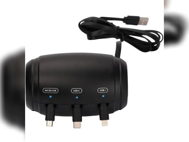 Lot 96-191001 - Retractable Car Backseat Charger–3-in-1 Car Backseat Charging Station, Rideshare &amp; Private Car E...