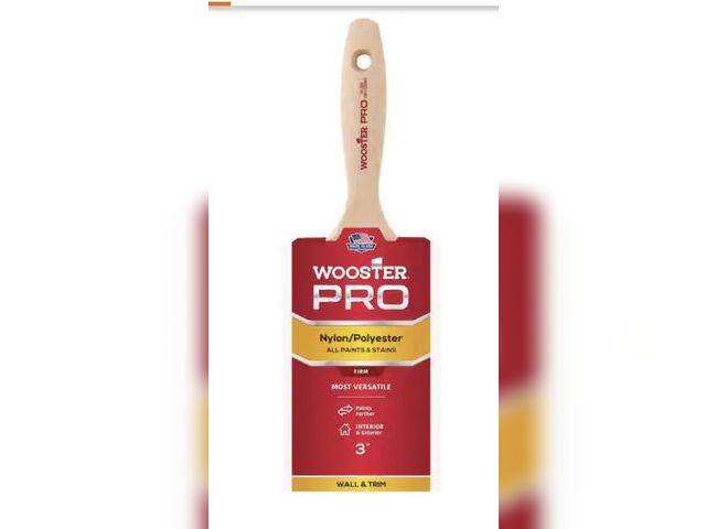 Lot 96-221881 - Wooster 2 in. Pro Nylon/Polyester Flat Brush (stock photo shows 3”, this is 2”) New