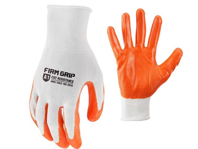 Lot 96-173676 - FIRM GRIP Large Nitrile Coated Work Gloves
(5 Pack)

New