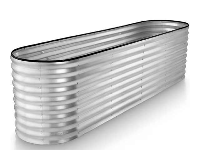 Lot 96-180574 - Galvanized Raised Garden Beds Outdoor // 8×2×2 ft Planter Raised Beds for Gardening, Vegetables, Flo...