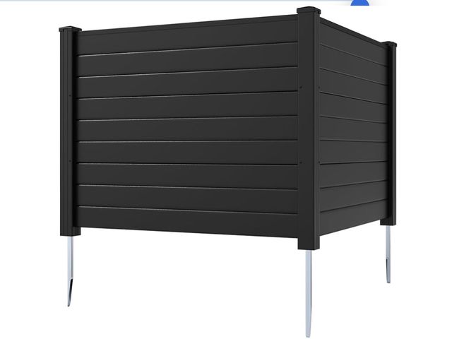 Lot 96-207008 - S AFSTAR 2 Panels Outdoor Privacy Fence, 48” x 38” Air Conditioner Fence with Metal Ground Stakes, D...