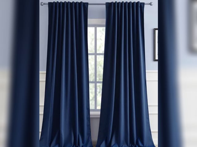 Lot 96-233099 - Blackout Curtains Thermal Insulated Window Panels Room Darkening Drapes for Bedroom Living Room Navy...
