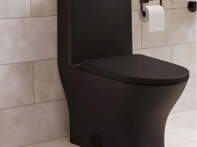 Lot 96-215125 - Swiss Madison
Sublime II 1-Piece 10 in. Rough-in 1.1/1.6 GPF Dual Top Flush Round Compact Toilet in ...