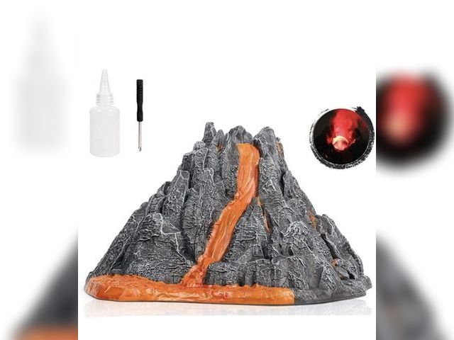 Lot 96-194457 - DINOBROS Volcano Toy for Kids 3-5, Mist-spouting Volcano Model with Dinosaur Sounds, Simulated Volca...