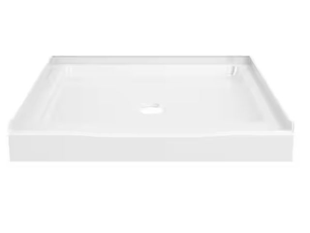 Lot 96-181144 - Delta
Classic 500 32 in. L x 32 in. W Alcove Shower Pan Base with Center Drain in High Gloss White
N...