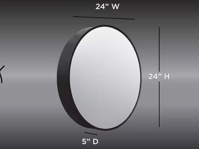 Lot 96-162563 - Glacier Bay
23.6 in. W x 23.6 in. H Round Matte Black Medicine Cabinet with Mirror
MSRP $229.99
New