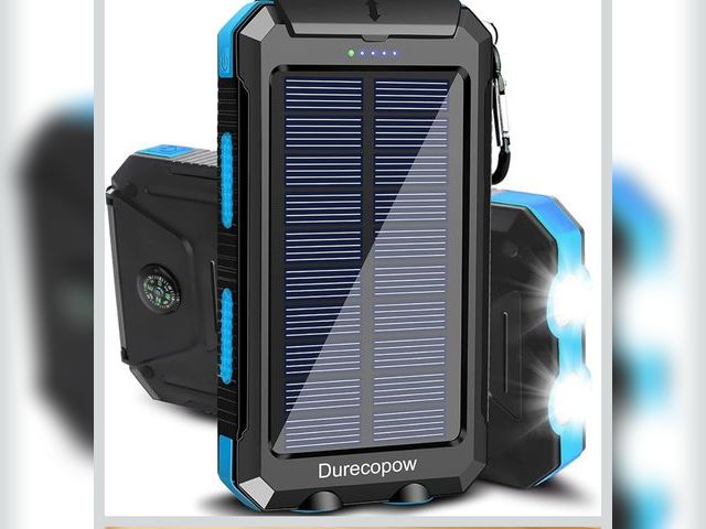 Lot 96-170387 - Solar Charger Power Bank, 20000mAh Portable Outdoor Waterproof Solar Battery Charger, Camping Extern...