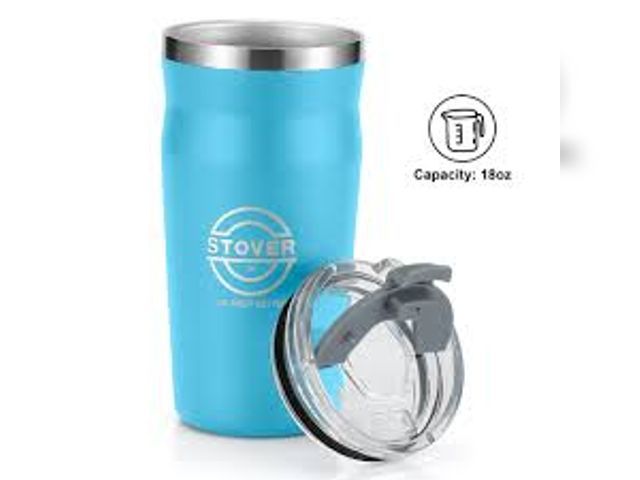 Lot 96-164596 - 18oz Stover Insulated Tumbler with an easy-flip lid. 
New