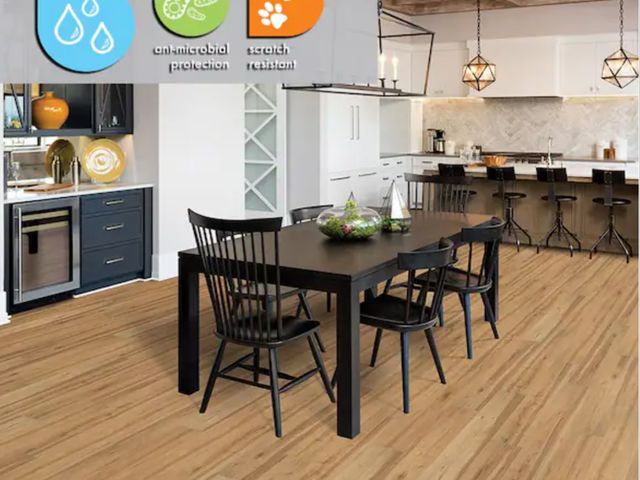 Lot 96-182078 - Approximately 258 ft² Lifeproof Glastonbury Grove Oak 22 MIL x 7.4 in. W x 59.5 in. L Waterproof Cli...