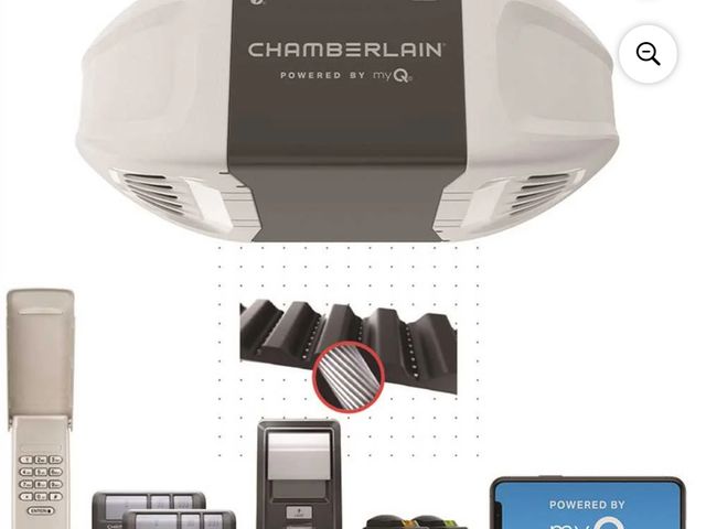 Lot 96-188933 - Chamberlain 3/4 HP Smart Quiet Belt Drive Garage Door Opener B4505T MSRO $289 Unused untested