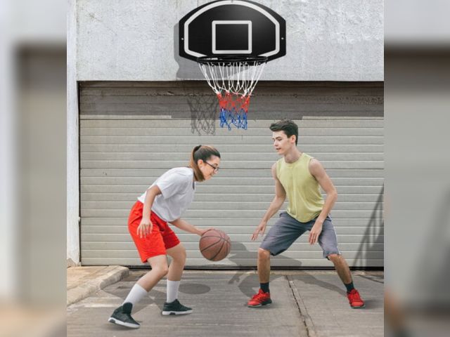 Lot 96-227576 - Costway 51796824 Wall Mounted Basketball Set for Kids Teens Adults
New