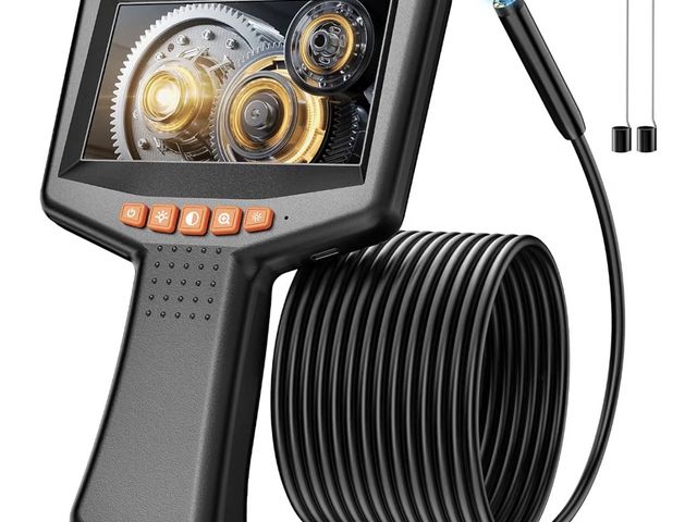 Lot 96-233158 - Endoscope Camera with Light: 4.3" 1080P HD Inspection Borescope Camera for Sewer - 16.4ft Waterproof...