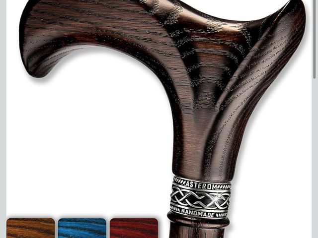 Lot 96-178748 - Asterom Walking Cane - Handmade, Ergonomic, Wooden - Canes for Men &amp; Women - Walking Sticks for ...