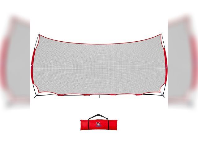 Lot 96-164317 - 20x10ft Sports Net | 200 SQ feet of Protection | Multi Sport Netting Barrier, Sports Net, Baseball N...