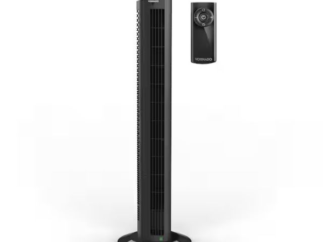 Lot 96-174871 - Vornado
OZI42DC 42 in. Variable Fan Speeds Tower Fan in Black with 1550 FPM Airflow
used untested 
M...