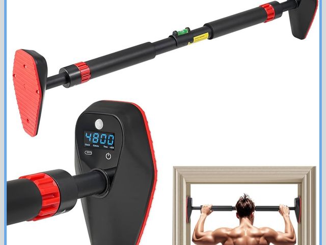 Lot 96-176201 - Pull Up Bar for Doorway, Door Frame Chin Up Bar without Screw Exercise Bars for Home Workouts Streng...