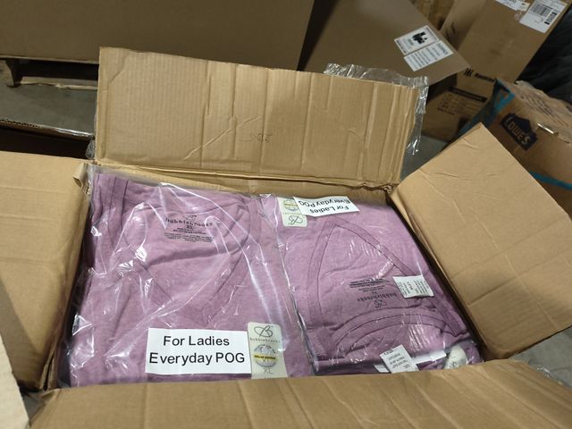 Lot 96-177710 - Color PURPLE -- Casepack of 48 Bobbie Brooks VNeck Purple Tee 
Size XL
New