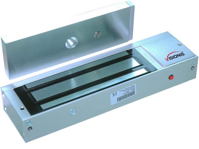 Lot 96-174166 - Visionis Indoor 1200LBS 500KG Holding Force Outswinging Electromagnetic Door Lock with LED Sensor fo...