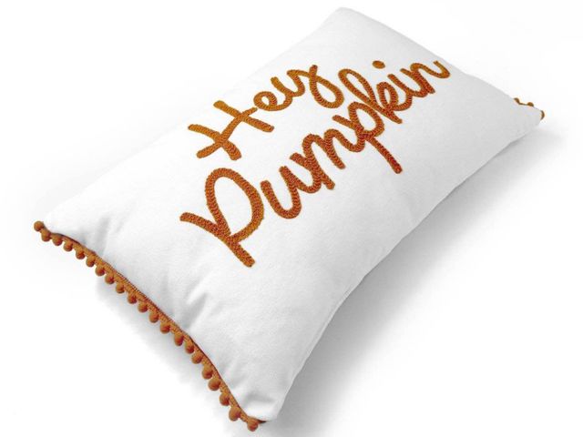 Lot 96-167284 - Box of approx 16 “Hey Pumpkin” throw pillows New