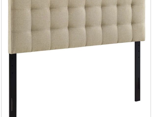 Lot 96-213999 - MODWAY Lily Beige Queen Upholstered
Fabric Headboard MSRP $110.56 New