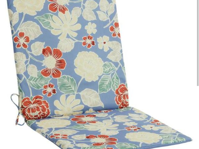 Lot 96-232545 - Hampton Bay 20 in. W x 17 in. D CushionGuard Mid Back Dining Chair Outdoor Cushion in Almond Biscott...