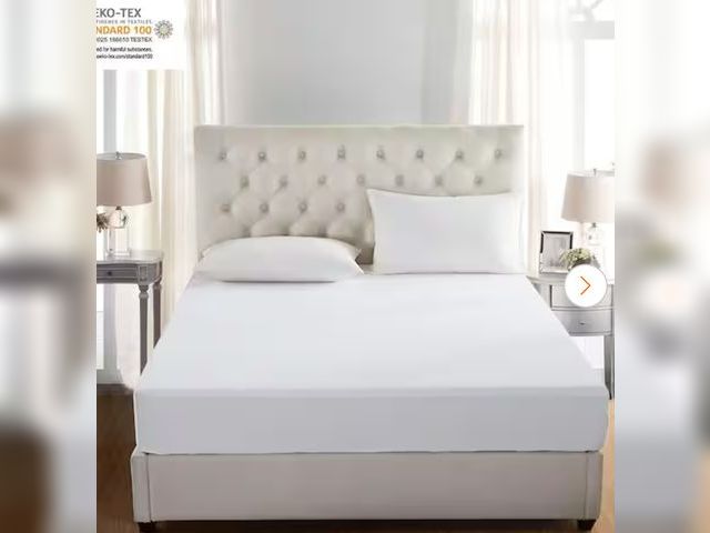 Lot 96-163639 - JML King Polyester Waterproof Mattress Protector, Bed Cover
New