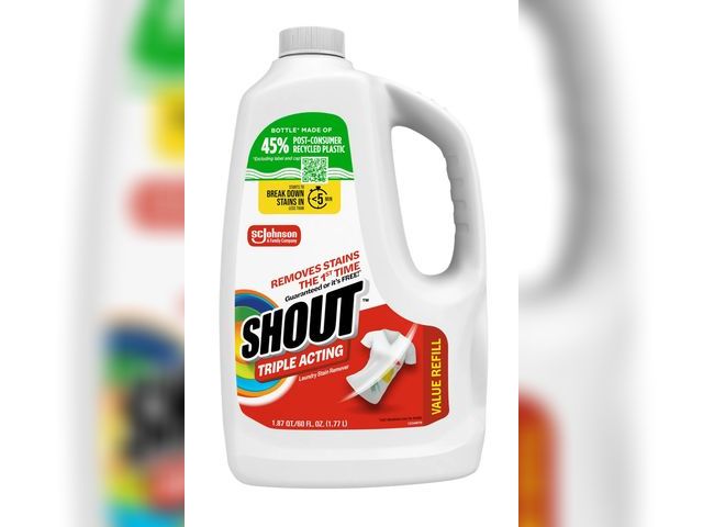 Lot 96-188923 - Shout Triple-Acting Refill, Laundry Stain Remover, 60 fl oz New