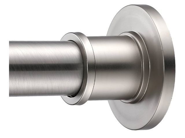 Lot 96-163793 - BRIOFOX Industrial Shower Curtain Rod - Never Rust Non-Slip 43-72 Inch 304 Stainless Steel, Brushed ...