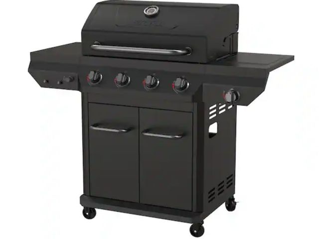 Lot 96-211844 - Nexgrill
4-Burner with Side Burner Propane Gas Grill in Graphite Black
New 
Msrp $329.00