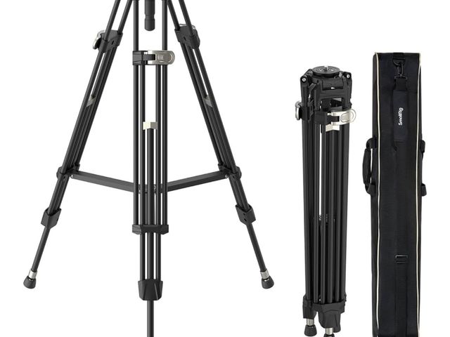 Lot 96-172203 - SMALLRIG AD-80 FreeBlazer Heavy-Duty Aluminum Alloy Tripod,71/inch Video Tripod with 75mm Bowl Adapt...