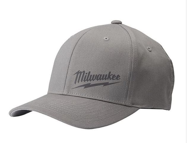 Lot 96-221844 - Milwaukee FlexFit Gray Fitted Hat - L/XL New