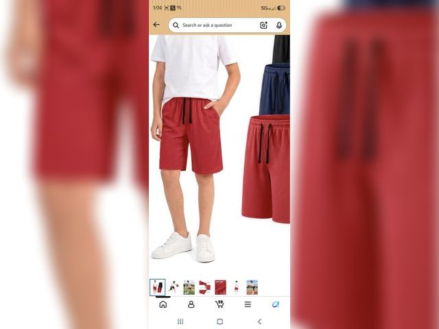 Lot 96-232677 - Boys Athletic Shorts 3 Pack Kids Quick Dry Mesh Short with Pockets New size 12/14 Blue, red, and bla...
