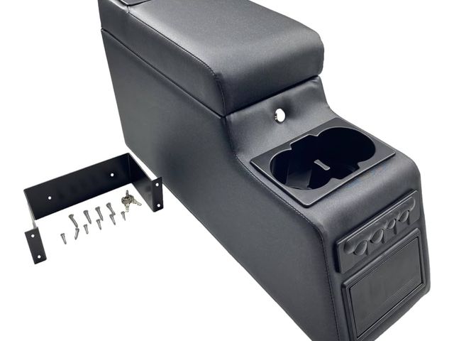 Lot 96-159565 - MOOSUN 31515 Denim Black Deluxe Locking Center Console for Jeep CJ-5 1976-1983, CJ-7 1976-1986, Wran...