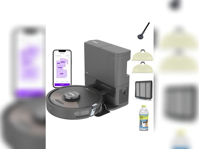 Lot 96-172931 - Shark Matrix Plus 2in1 Robot Vacuum &amp; Mop with Sonic Mopping, Matrix Clean, Home Mapping, HEPA B...