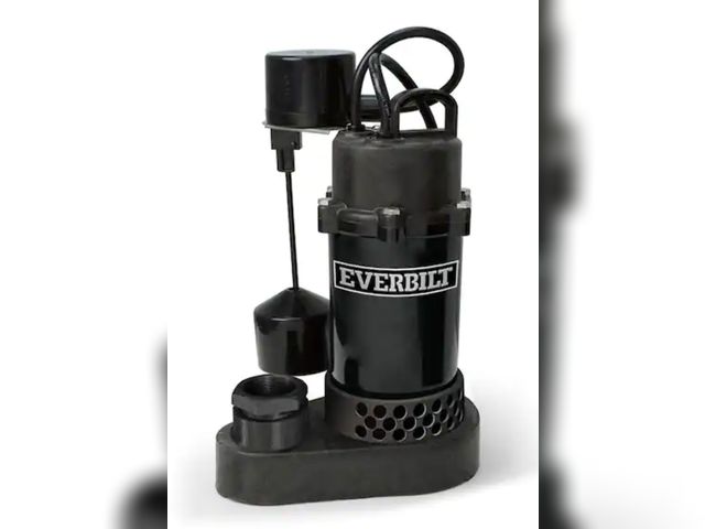 Lot 96-174517 - Top Rated
Everbilt
1/4 HP Aluminum Submersible Sump Pump Vertical Switch
Used Untested 
Msrp $109.00