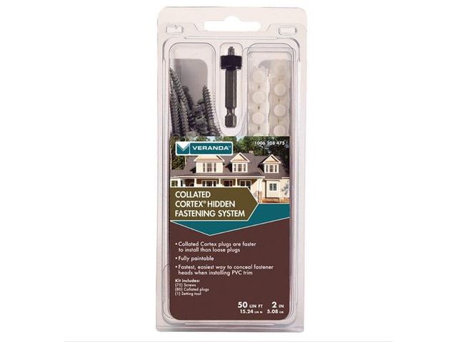Lot 96-170787 - FastenMaster Collated Cortex Hidden Fastening System for Veranda Trim - 2 inch
Cortex screws and plu...