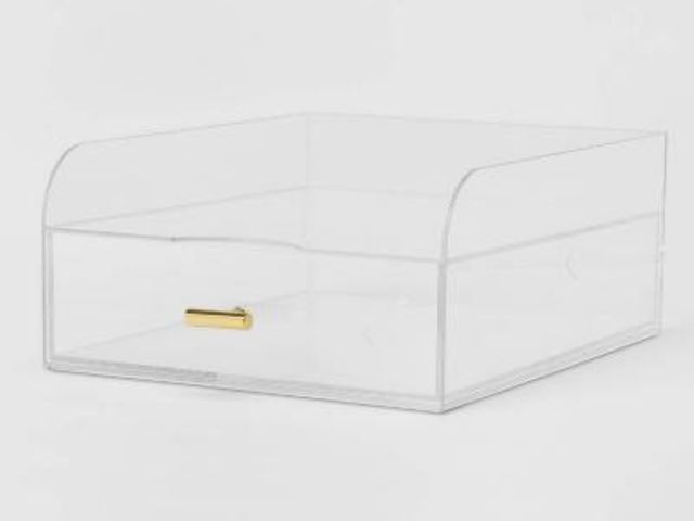 Lot 96-157431 - Threshold Acrylic Large Paper Tray With Drawer New