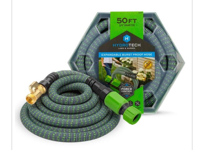 Lot 96-166890 - Hydrotech 5/8 in. Dia. x 50 ft.
Expandable Garden Water
Hose New