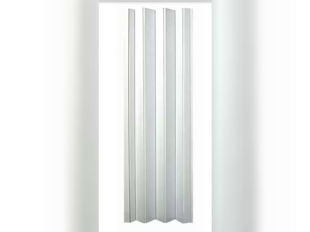 Lot 96-227728 - Spectrum 36 in. x 96 in. Oakmont Vinyl White Accordion Door New